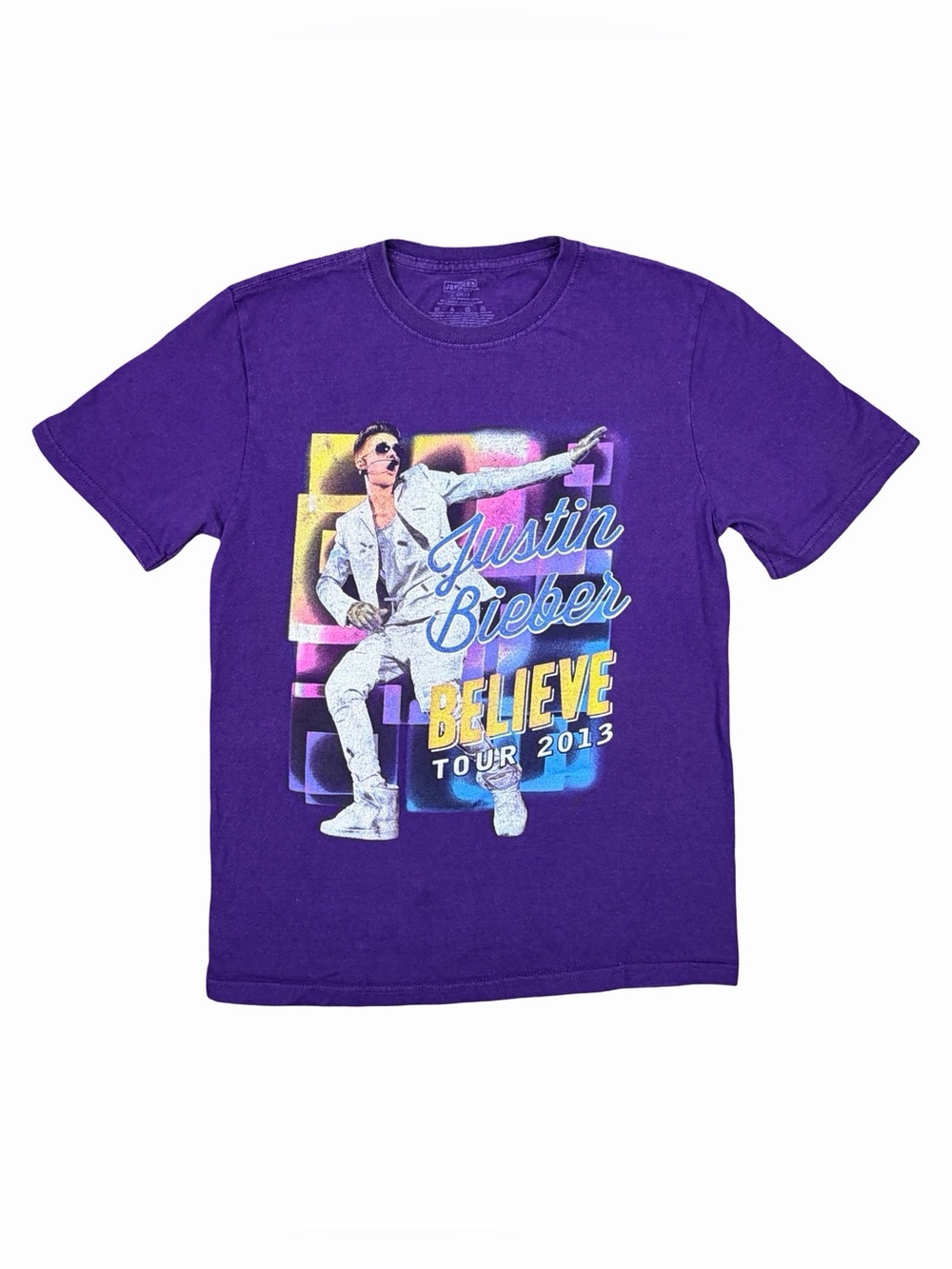Jerzees Justin Bieber Believe Tour 2013 Mike Posner Hot Chelle Rae Tee - Small